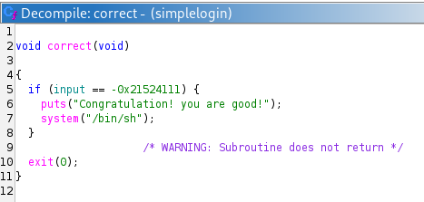 Disassembled correct